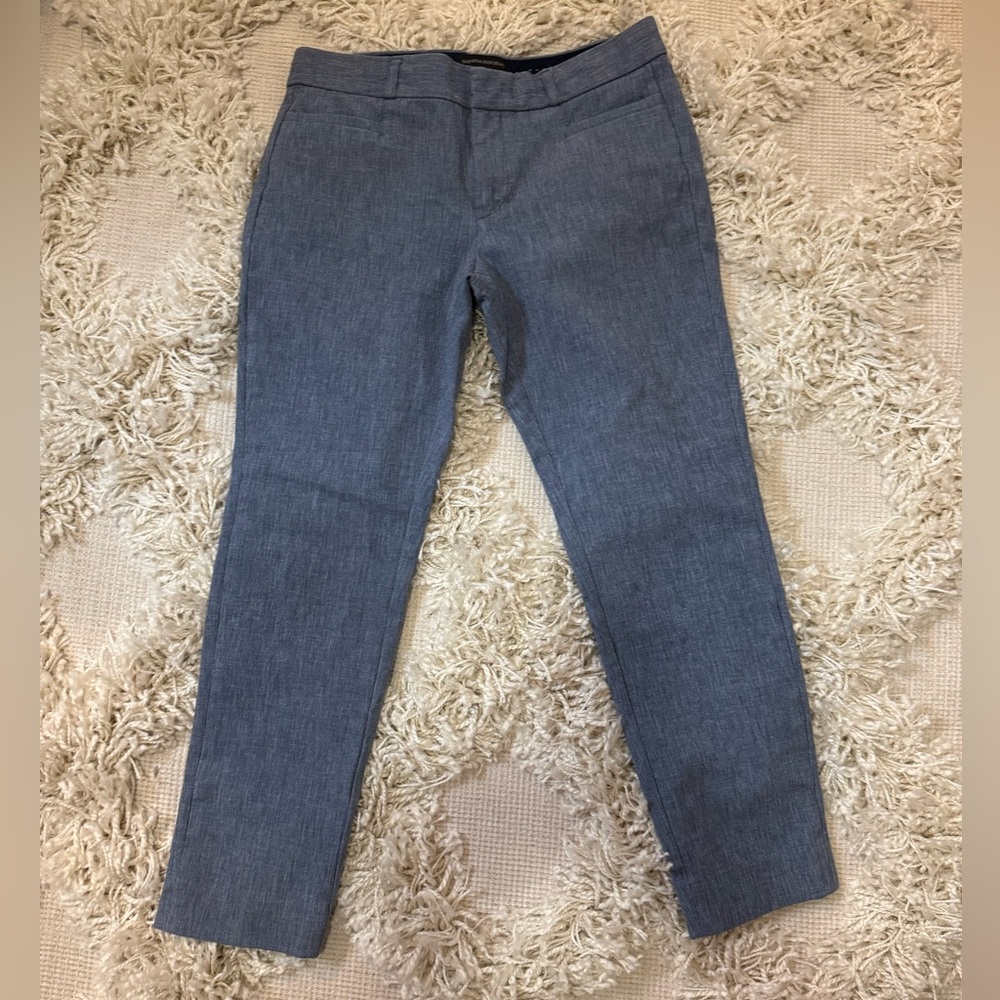 Banana Republic Denim-Color Slim Ankle Pants